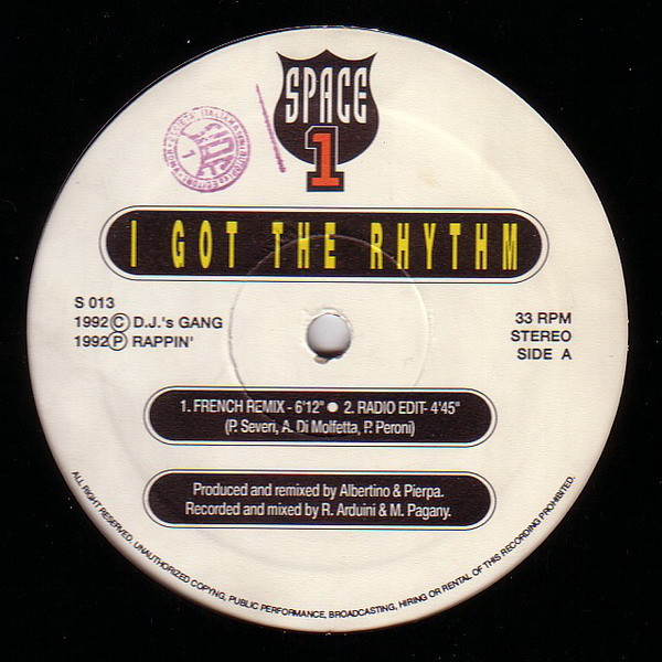 Space 1 - I Got The Rhythm | Rappin' Records (S 013) - 2 Space 1 - I Got The Rhythm | Rappin' Records (S 013) - 2