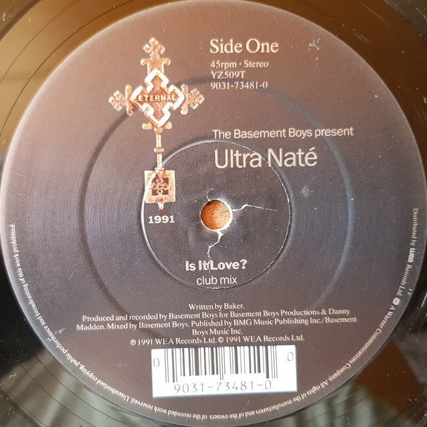 The Basement Boys Present Ultra Naté - Is It Love? / Scandal | Eternal (YZ509T) - 3