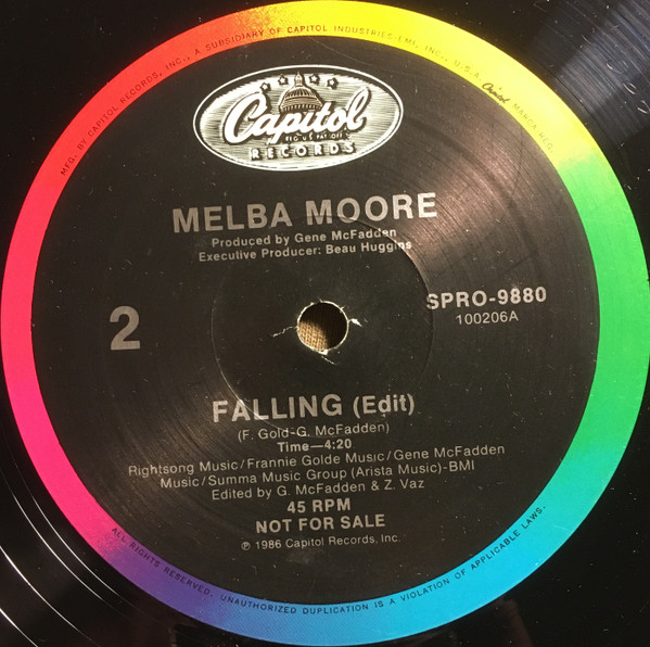 Melba Moore - Falling | Capitol Records (SPRO-9858) - 2