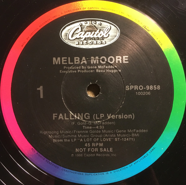 Melba Moore - Falling | Capitol Records (SPRO-9858) - main
