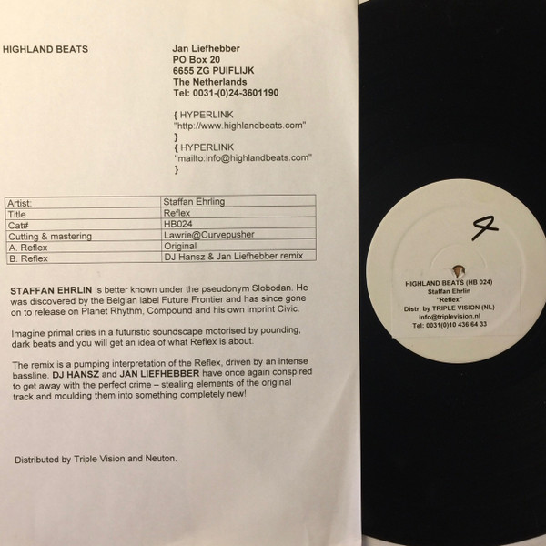 Staffan Ehrlin - Reflex | Highland Beats Technology Music Works (HB 024)