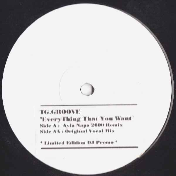 TG.Groove - Everything That You Want | Not On Label (NPR001) - main TG.Groove - Everything That You Want | Not On Label (NPR001) - main