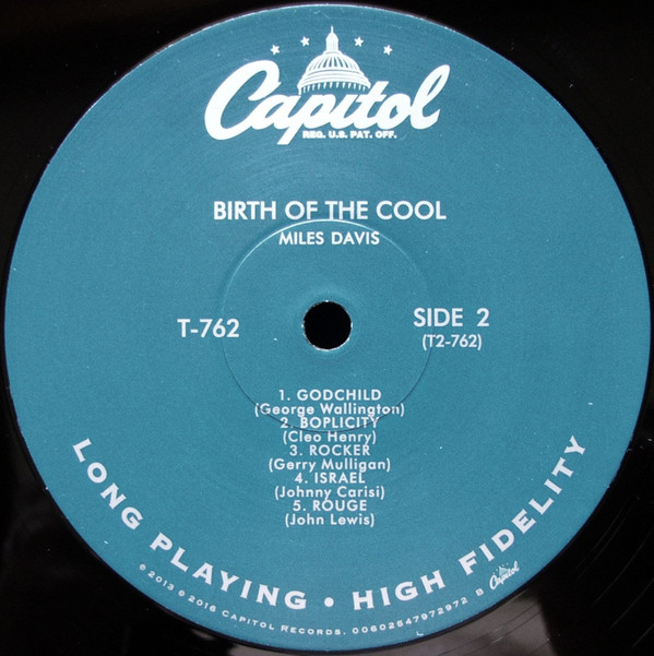 Miles Davis - Birth Of The Cool | Capitol Records (T762) - 4 Miles Davis - Birth Of The Cool | Capitol Records (T762) - 4