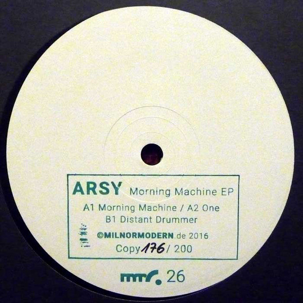 Arsy - Morning Machine EP | Milnor Modern (mmr.26) - main