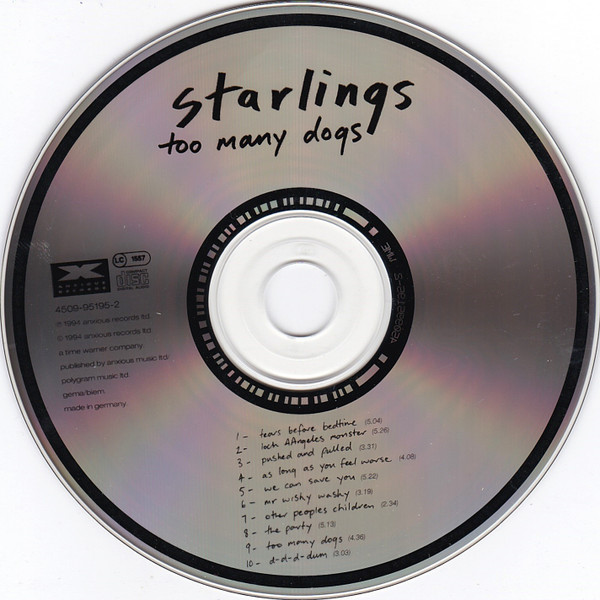 Starlings - Too Many Dogs | Anxious Records (4509-95195-2) - 3