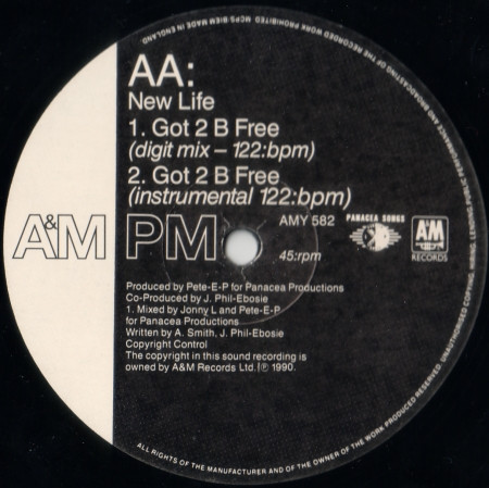 New Life - Got 2 B Free | A&M PM (AMY 582) - 4 New Life - Got 2 B Free | A&M PM (AMY 582) - 4