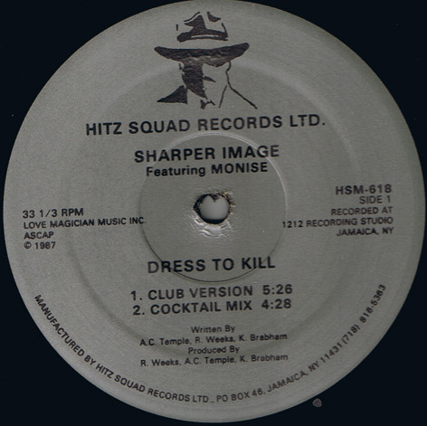 Sharper Image Featuring Monise - Dress To Kill | Hitz Squad Records Ltd. (HSM-618) - main