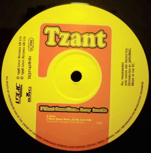 Tzant - I Want Some More... In My Love Life | Logic Records (74321 42816 1) - 4 Tzant - I Want Some More... In My Love Life | Logic Records (74321 42816 1) - 4