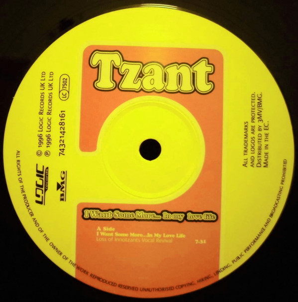 Tzant - I Want Some More... In My Love Life | Logic Records (74321 42816 1) - 3 Tzant - I Want Some More... In My Love Life | Logic Records (74321 42816 1) - 3