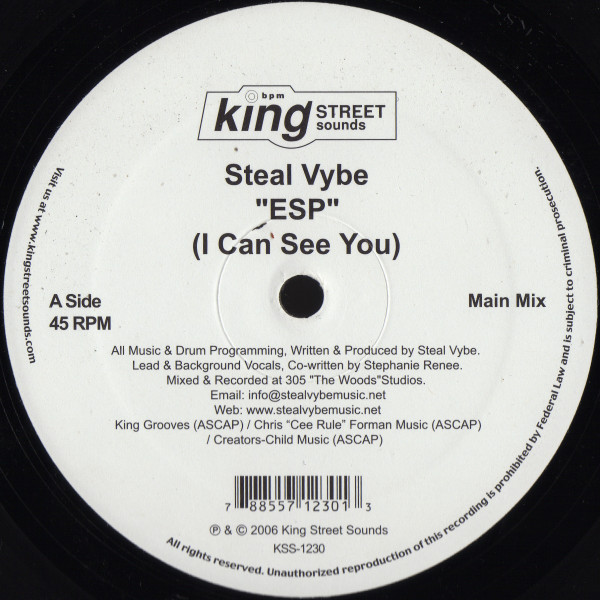 Steal Vybe - ESP | BPM King Street Sounds (KSS-1230) - main