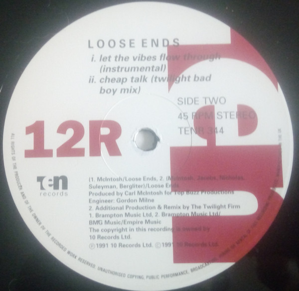 Loose Ends - Cheap Talk | 10 Records (TENR 344) - 4 Loose Ends - Cheap Talk | 10 Records (TENR 344) - 4