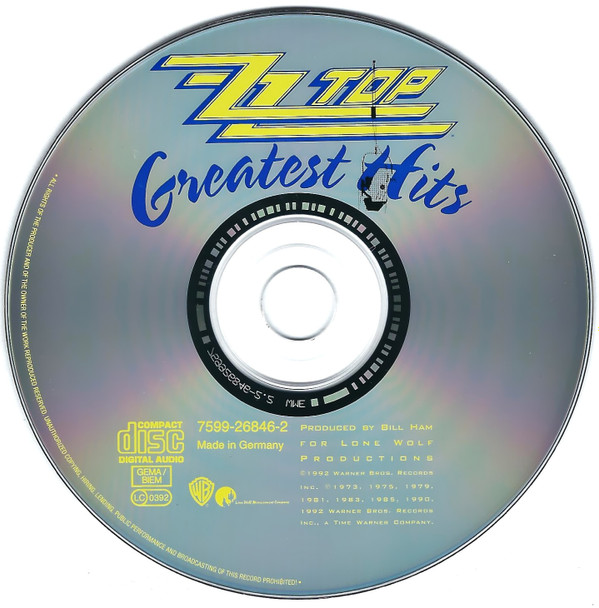 ZZ Top - Greatest Hits | Warner Bros. Records (7599-26846-2) - 3
