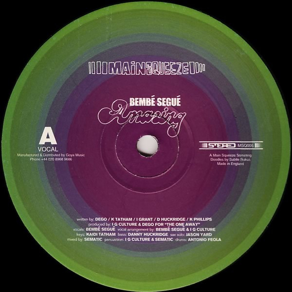 Bémbé Ségué - Amazing | Main Squeeze (MSQ005)