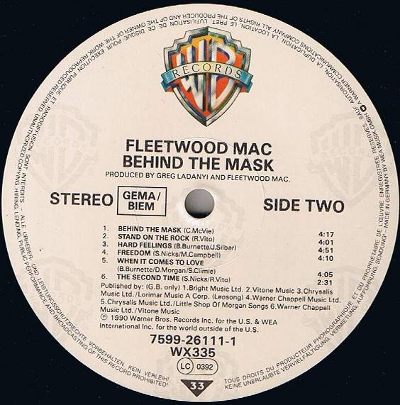 Fleetwood Mac - Behind The Mask | Warner Bros. Records (7599-26111-1) - 4
