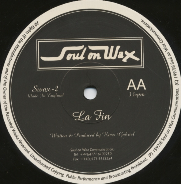 Russ Gabriel - Orange Mécanique | Soul On Wax (Swax-2) - 2 Russ Gabriel - Orange Mécanique | Soul On Wax (Swax-2) - 2
