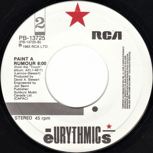 Eurythmics - Here Comes The Rain Again (Long Version) | RCA (PB-13725) - 4