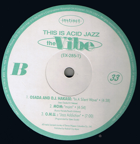 Various - This Is Acid Jazz: The Vibe | Instinct Records (EX-285-1) - 2