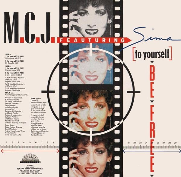 M.C.J. Featuring Sima - (To Yourself) Be Free | X-Energy Records (X-12075) - 2 M.C.J. Featuring Sima - (To Yourself) Be Free | X-Energy Records (X-12075) - 2