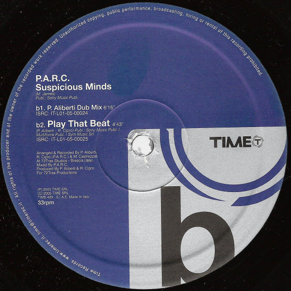 P.A.R.C. - Suspicious Minds | TIME (TIME 429) - 4