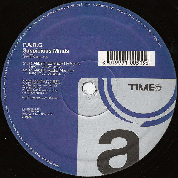 P.A.R.C. - Suspicious Minds | TIME (TIME 429) - 3