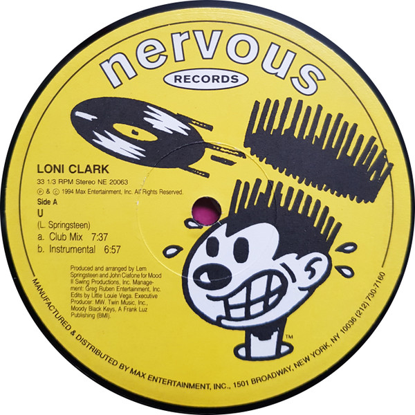 Loni Clark - U | Nervous Records (NE 20063) - 3 Loni Clark - U | Nervous Records (NE 20063) - 3