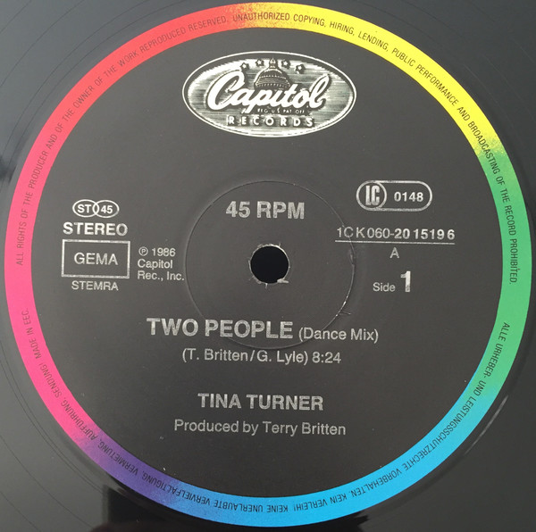 Tina Turner - Two People | Capitol Records (1C K 060 20 1519 6) - 3