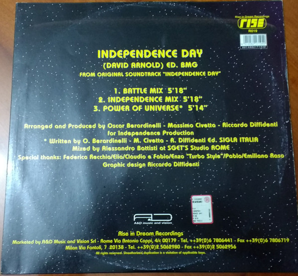 DJ Independence - Independence Day | Rise Records (R 019) - 4 DJ Independence - Independence Day | Rise Records (R 019) - 4