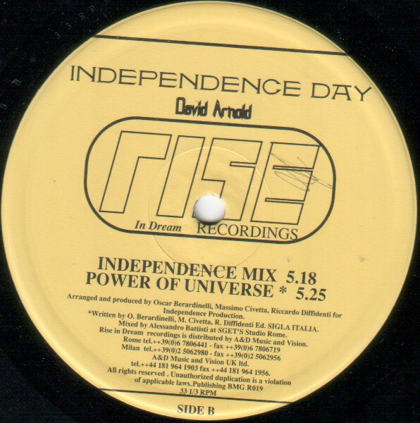 DJ Independence - Independence Day | Rise Records (R 019) - 3 DJ Independence - Independence Day | Rise Records (R 019) - 3