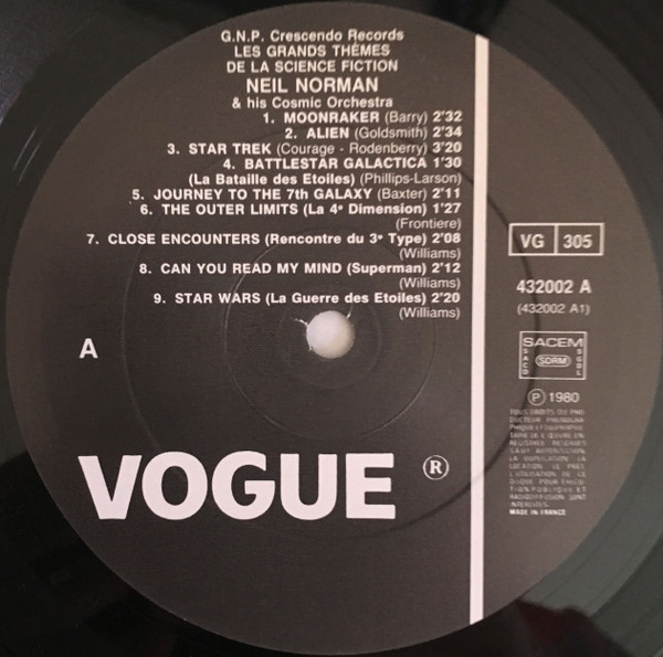 Neil Norman And His Cosmic Orchestra - Les Grands Thèmes De La Science-Fiction | Vogue (432002) - 4 Neil Norman And His Cosmic Orchestra - Les Grands Thèmes De La Science-Fiction | Vogue (432002) - 4