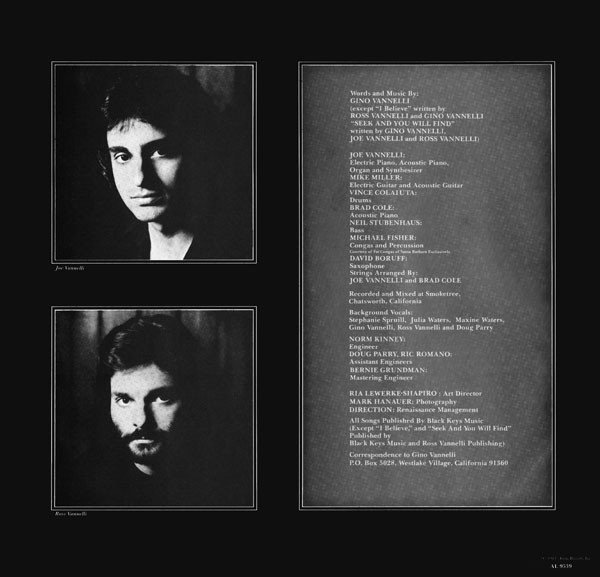 Gino Vannelli - Nightwalker | Arista (AL 9539) - 5