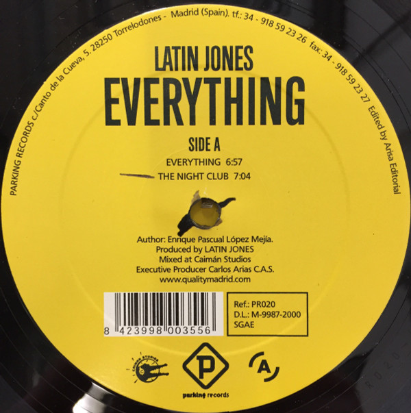 Latin Jones - Everything | Parking Records (PR020)