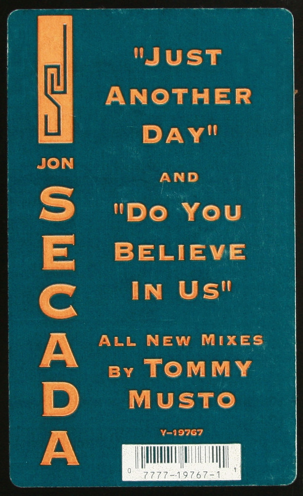 Jon Secada - Do You Believe In Us / Just Another Day | SBK Records (Y-19767) - 4