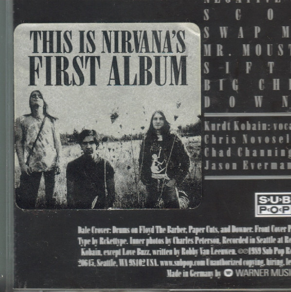 Nirvana - Bleach | Sub Pop (9878-70034-2) - 7
