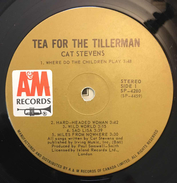 Cat Stevens - Tea For The Tillerman | A&M Records (SP-4280) - 4 Cat Stevens - Tea For The Tillerman | A&M Records (SP-4280) - 4