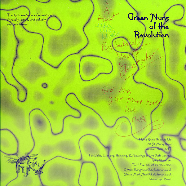 Green Nuns Of The Revolution - The Afterburner E.P. | Flying Rhino Records (AFR007) - 2 Green Nuns Of The Revolution - The Afterburner E.P. | Flying Rhino Records (AFR007) - 2
