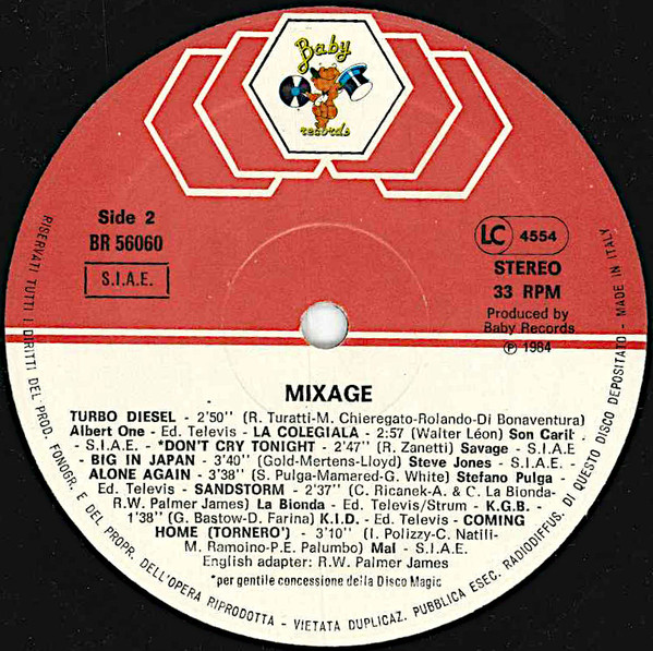 Various - Mixage | Baby Records (BR 56060) - 4