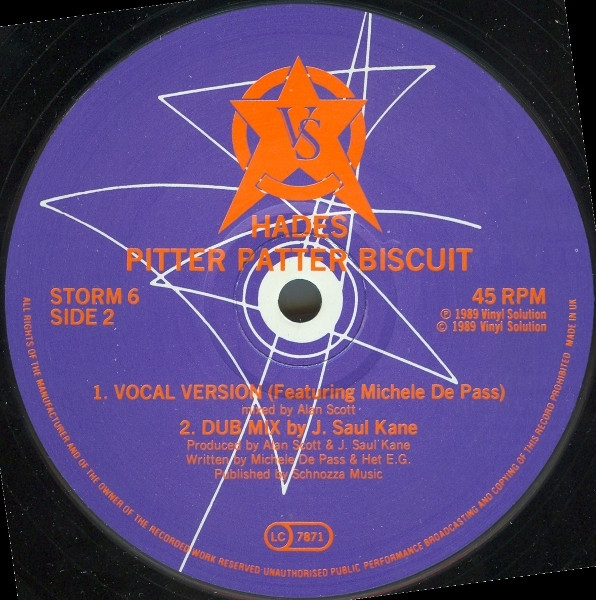 Hades  &  Michele De Pass - Pitter Patter Biscuit | Vinyl Solution (STORM 6) - 4