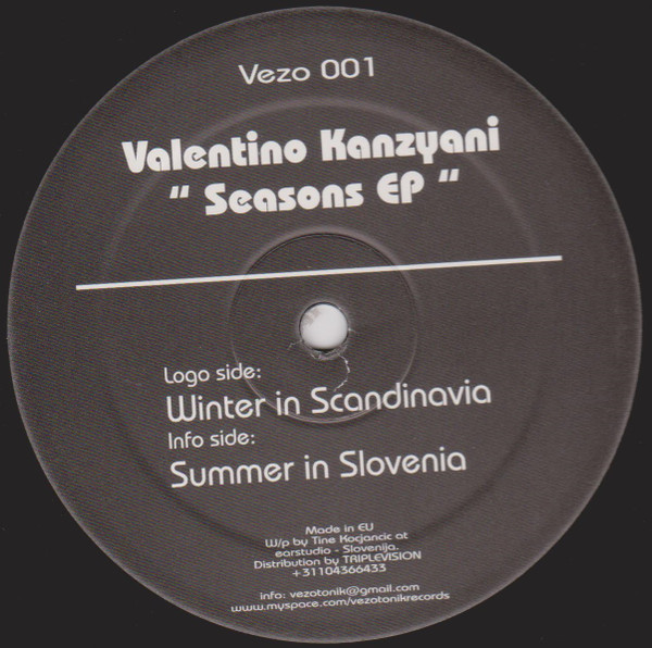 Valentino Kanzyani - Seasons EP | Vezotonik (Vezo 001) - main