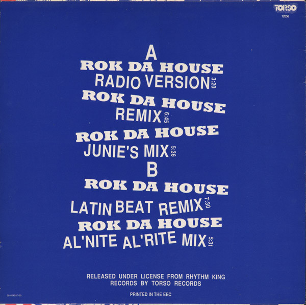 The Beatmasters Featuring The Cookie Crew - Rok Da House | Torso (TORSO 12058) - 2 The Beatmasters Featuring The Cookie Crew - Rok Da House | Torso (TORSO 12058) - 2