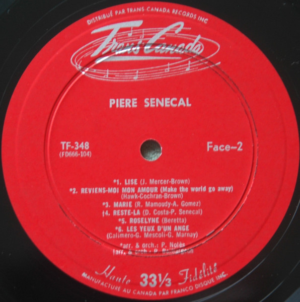 Pière Sénécal - Un Coin Du Ciel Bleu | Trans-Canada (TF-348) - 4 Pière Sénécal - Un Coin Du Ciel Bleu | Trans-Canada (TF-348) - 4