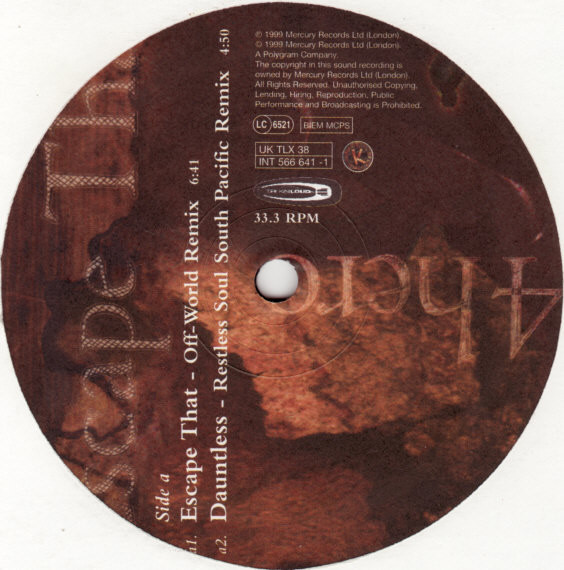 4 Hero - Escape That | Talkin' Loud (TLX 38) - 2 4 Hero - Escape That | Talkin' Loud (TLX 38) - 2