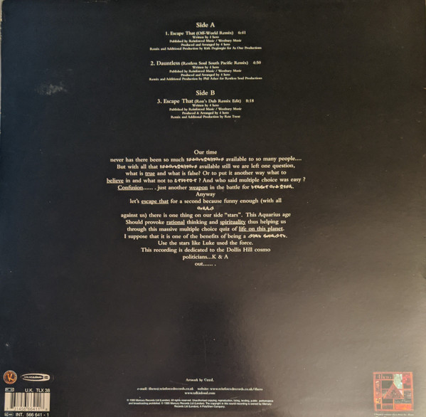 4 Hero - Escape That | Talkin' Loud (TLX 38) - 4 4 Hero - Escape That | Talkin' Loud (TLX 38) - 4