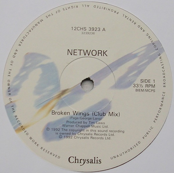 Network - Broken Wings | Chrysalis (12CHS 3923) - 3