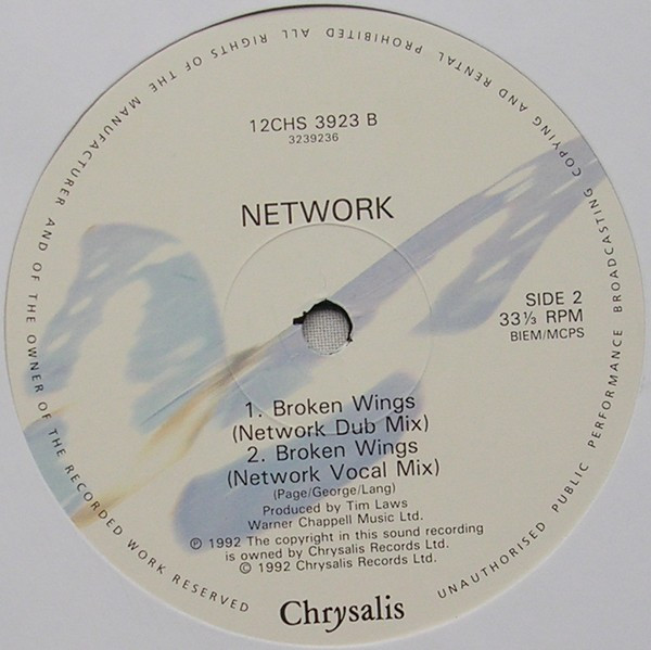Network - Broken Wings | Chrysalis (12CHS 3923) - 4