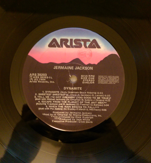 Jermaine Jackson - Dynamite | Arista (ARS 39203) - 3