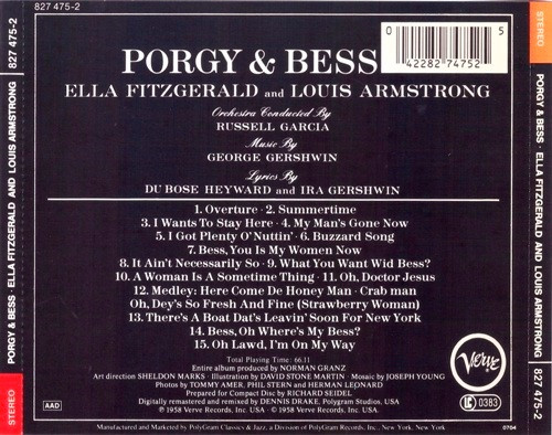 Ella Fitzgerald & Louis Armstrong - Porgy & Bess | Verve Records (827 475-2) - 2