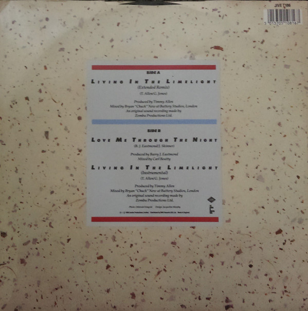 Glenn Jones - Living In The Limelight | Jive (JIVE T 166) - 2 Glenn Jones - Living In The Limelight | Jive (JIVE T 166) - 2