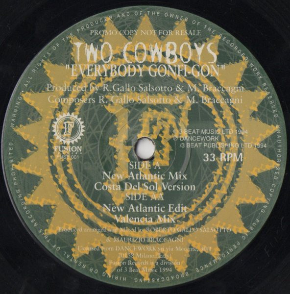 Two Cowboys - Everybody Gonfi-Gon | Fusion Records (FUSE 001)