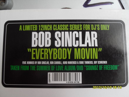 Bob Sinclar - Everybody Movin | Hedonism (HED 022) - main
