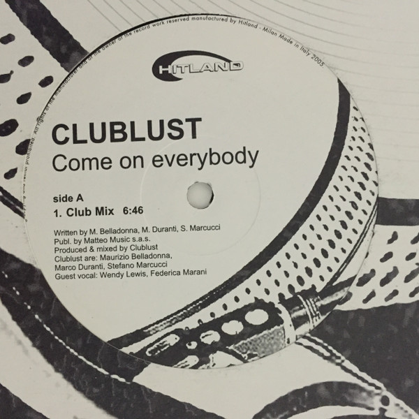 Clublust - Come On Everybody | Hitland (HTL 05.08)
